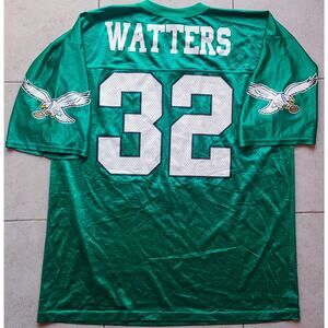 Ricky WATTERS #32 Philadelphia Eagles 90s LOGO ATHLETIC jersey L kelly NFL vtg